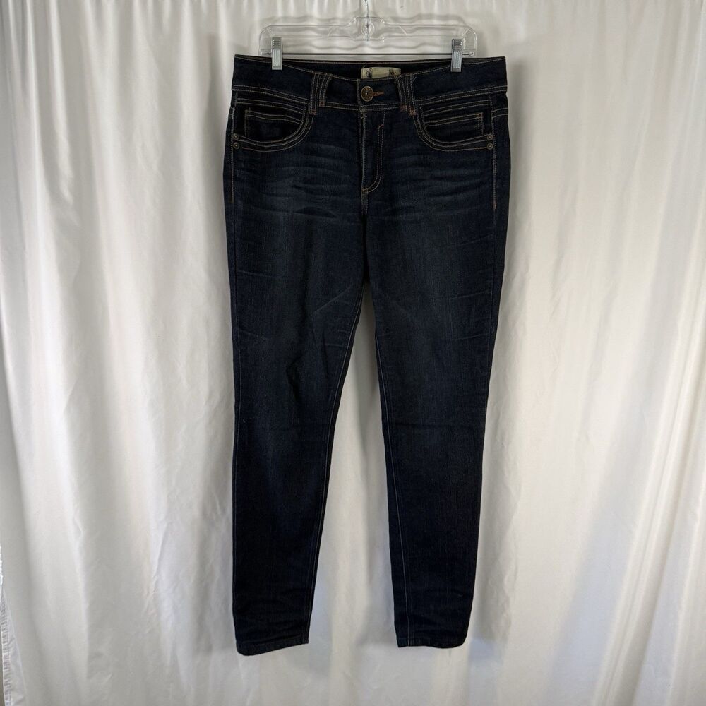 Democracy Justice Jegging Women's 12 Dark Wash Blue Mid Rise Stretch
